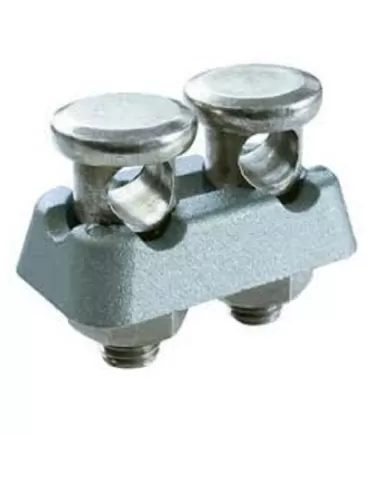 Abrazadera doble terminal galvanizada sem m2